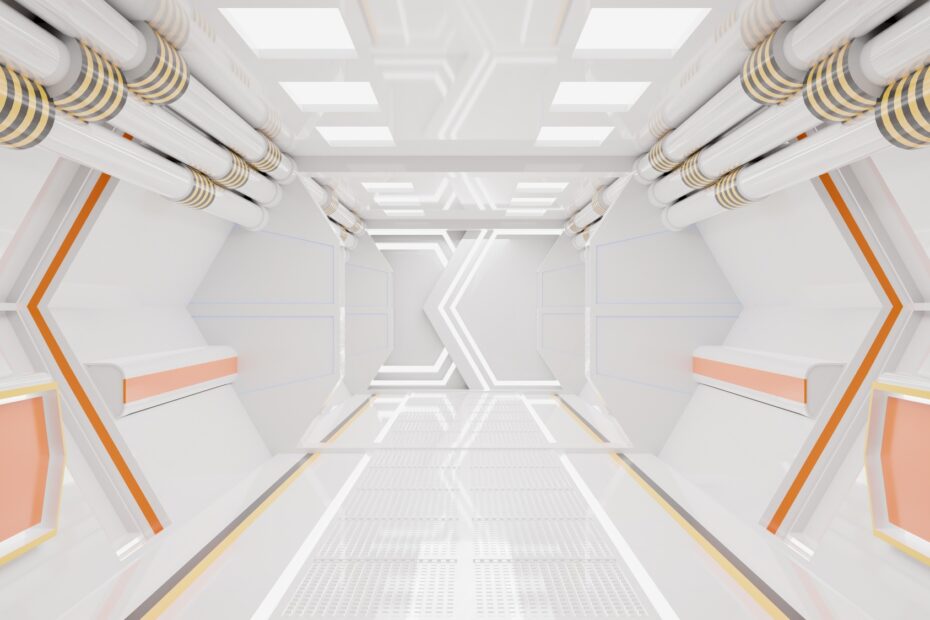 Spaceship Corridor is a stock motion graphics video that shows the interior of a moving spaceship.3D
